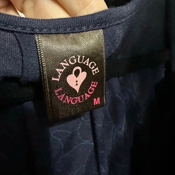 Language Los Angeles Boho Tunic with Banded Bottom Size M - Picture 6 of 6